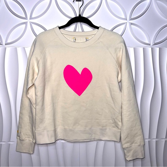 Kerri Rosenthal Tops - Kerri Rosenthal Imperfect Heart Sweatshirt NWOT